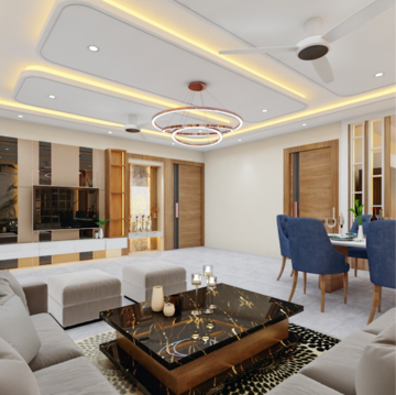 Living Room in 3 BHK Builder Floor at Landcraft Golflink Villas, Pandav Nagar – for Sale