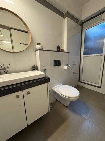 Bathroom in 2 BHK Apartment at Rustomjee Urbania Azziano, Thane West – for Rent