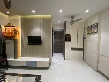 Living Room in 1.5 BHK Apartment at Siddha Seabrook, Kandivali West – for Rent
