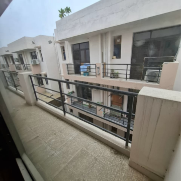 Balcony in 3.5 BHK Builder Floor at Wave Floors Premium, Wave City – for Rent