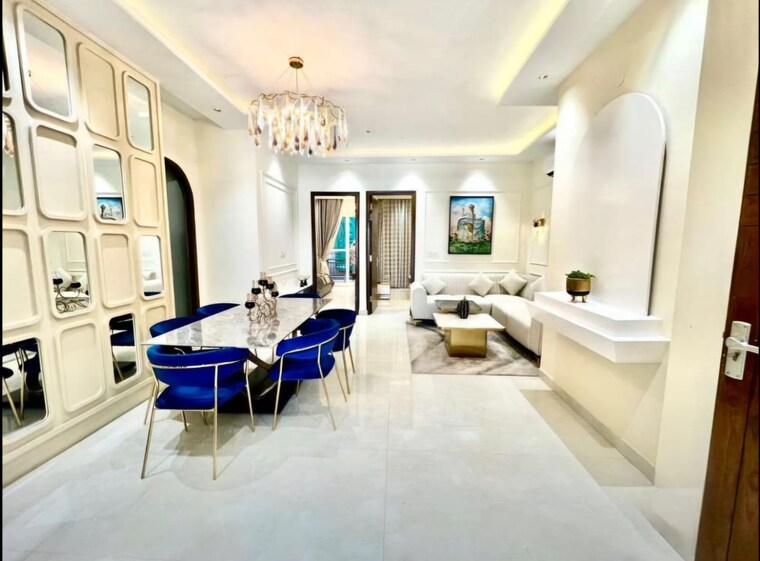 Living Room, ambala highway 3 Bedroom 150 Sq.Yd. Apartment In Ambala Highway Zirakpur 9014936