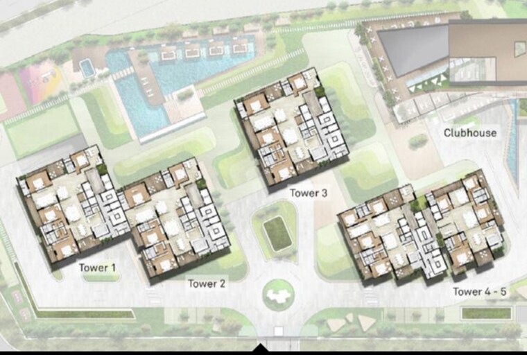 Master Plan, sas-crown 4 Bedroom 6565 Sq.Ft. Apartment In Kokapet Hyderabad 9015049