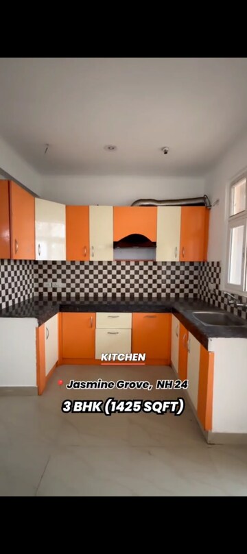 Kitchen in 3 BHK Apartment at Savfab Jasmine Grove, Delhi Meerut Expressway – for Rent
