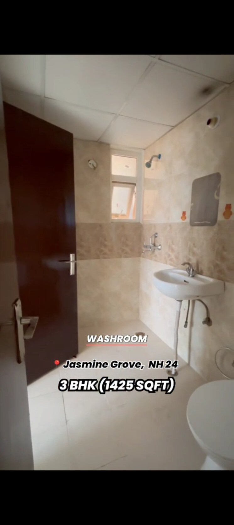 Bathroom, savfab-jasmine-grove 3 Bedroom 1425 Sq.Ft. Apartment In Delhi Meerut Expressway Ghaziabad 9015214