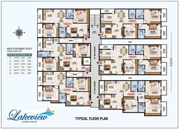 Floor Plan in 2 BHK Apartment at Jp Nagar Phase 7 – for Sale