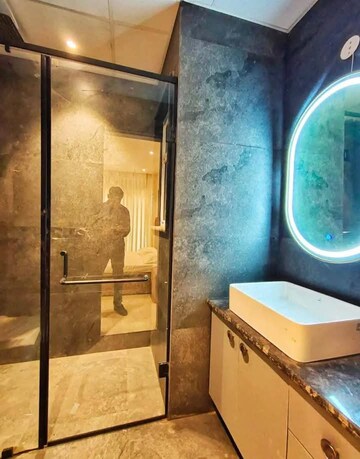 Bathroom in 2 BHK Apartment at Saket – for Rent