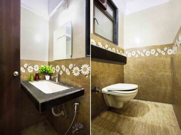Bathroom in 2 BHK Apartment at Omkar Raga, Chembur – for Rent