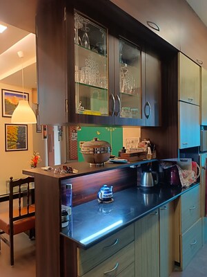 Kitchen in 3 BHK Apartment at One Hiranandani Park, Ghodbunder Road – for Sale