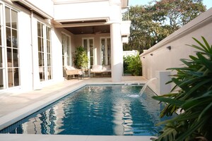 Swimming Pool in 4 BHK Villa at Salvador Do Mundo – for Sale
