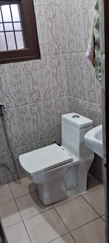 Bathroom in 2 BHK Builder Floor at Dhakoli – for Rent