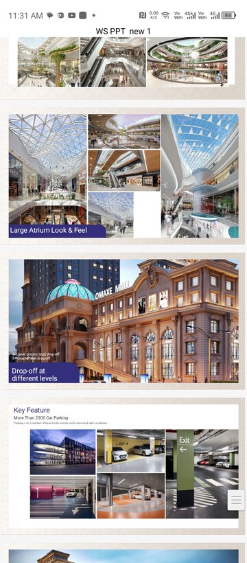  Shop – Exterior View View at Omaxe World Street, Sector 79 - for Sale