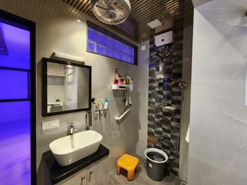 Bathroom in 2 BHK Apartment at Hiranandani Powai Park, Powai – for Rent