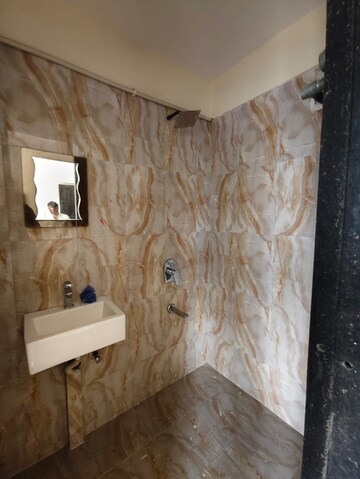 Bathroom in 1 BHK Apartment at Lotus Lotus Link Square, Malad West – for Rent
