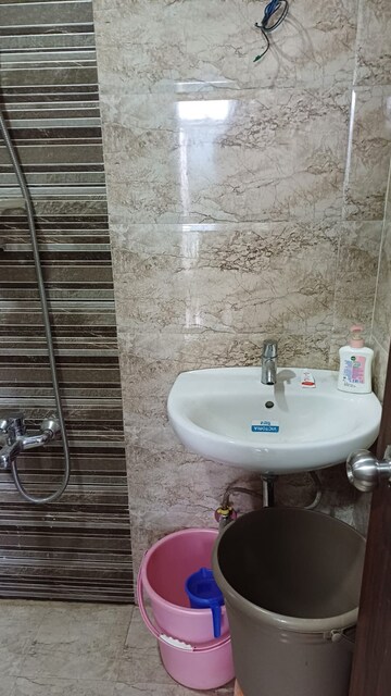 Bathroom in 1 BHK Apartment at Crescent Solitaire, Sakinaka – for Rent