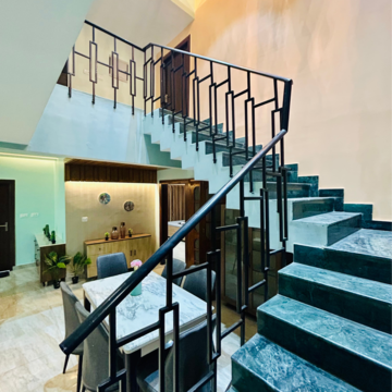 Staircase in 6 BHK Penthouse at LDA Parijaat Apartments, Gulzar Colony – for Sale