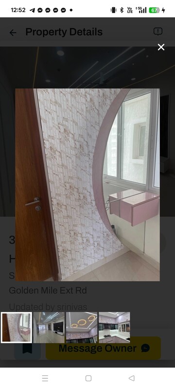 Bedroom in 3 BHK Apartment at Prestige Beverly Hills, Kokapet – for Rent