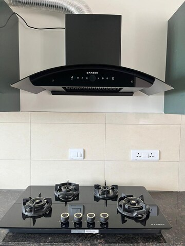 Kitchen in 3 BHK Apartment at L&T Raintree Boulevard, Hebbal – for Rent