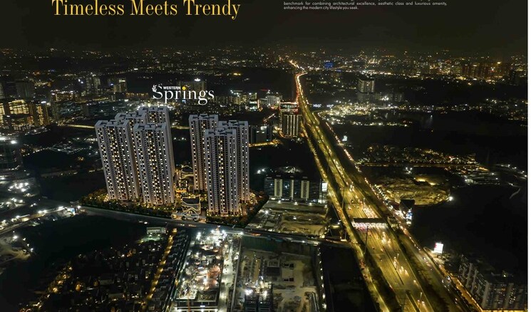 Exterior View, western-springs 3.5 Bedroom 3490 Sq.Ft. Apartment In Puppalaguda Hyderabad 9015870