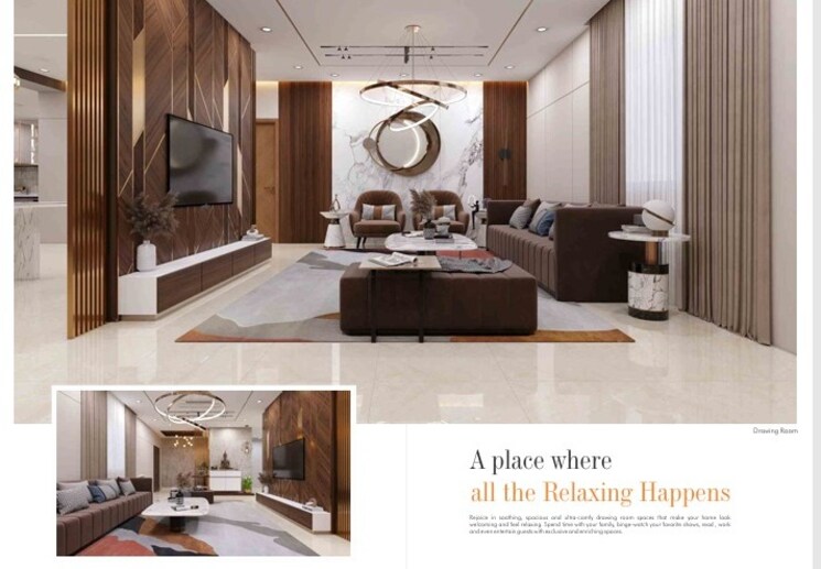 Living Room, western-springs 3.5 Bedroom 3490 Sq.Ft. Apartment In Puppalaguda Hyderabad 9015870