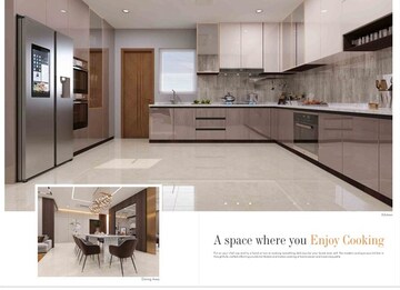 Kitchen in 3.5 BHK Apartment at Western Springs, Puppalaguda – for Sale