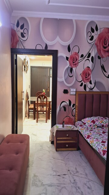 Bedroom in 2 BHK Builder Floor at Subhash Nagar – for Rent