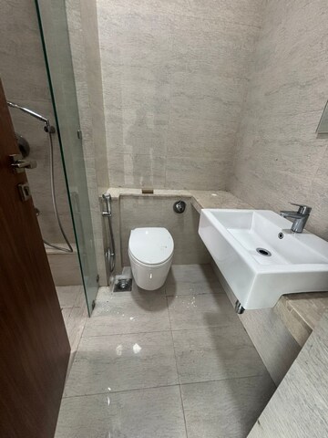 Bathroom in 2 BHK Apartment at Sheth Auris Serenity Tower 2, Malad West – for Rent