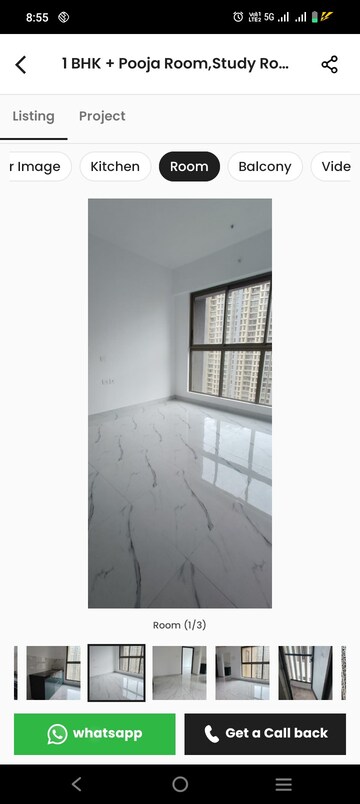 Room in 2.5 BHK Apartment at Risland The Icon, Dhokali – for Rent