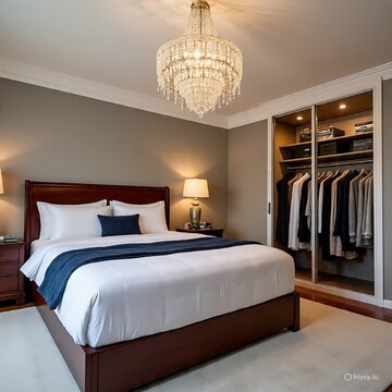Bedroom in 3.5 BHK Apartment at Dimples 73 East, Kandivali West – for Sale