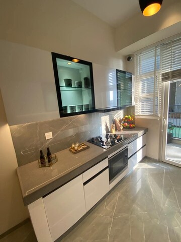 Kitchen in 3.5 BHK Builder Floor at Smart World Gems, Sector 89 – for Rent