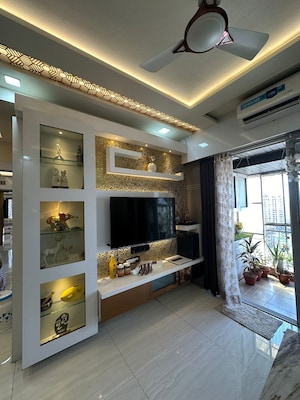 Living Room in 3 BHK Apartment at Triveni Majesta, Kalyan West – for Sale