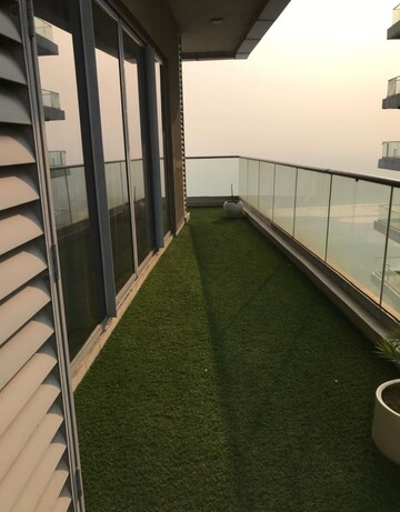 Balcony in 4 BHK Apartment at Supertech Supernova Nova Residences, Sector 94 – for Rent