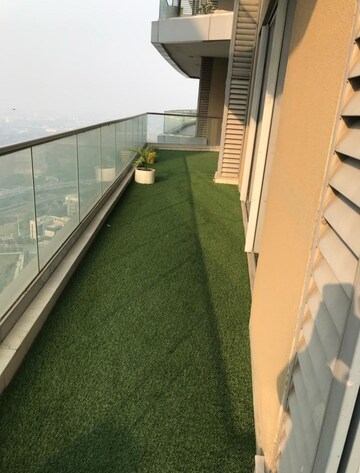 Balcony in 4 BHK Apartment at Supertech Supernova Nova Residences, Sector 94 – for Rent