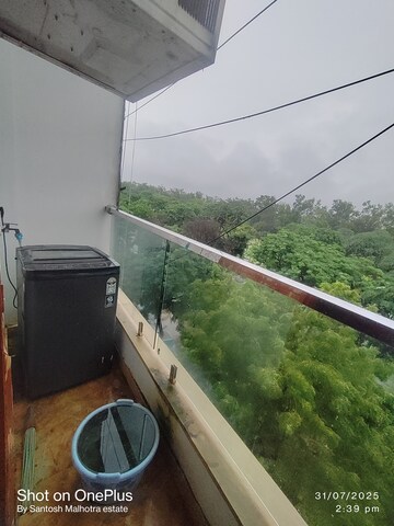 Balcony in 2 BHK Builder Floor at Dwarka Mor – for Rent