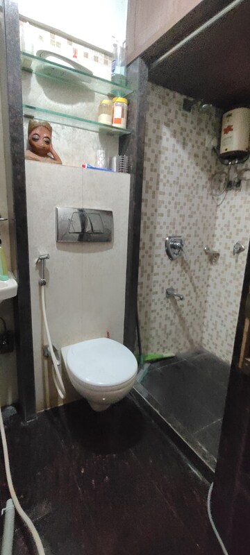 Bathroom in 2 BHK Apartment at Dheeraj Uphar CHS. LTD., Malad East – for Rent