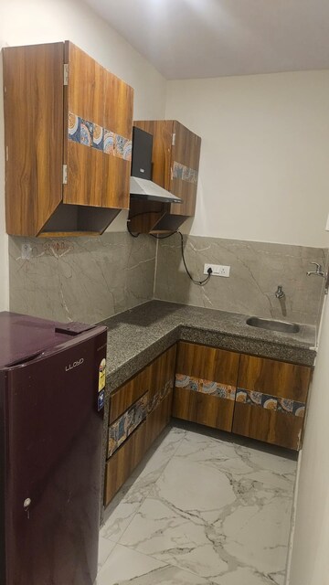Kitchen in 1 BHK Builder Floor at Sushant Lok I – for Rent
