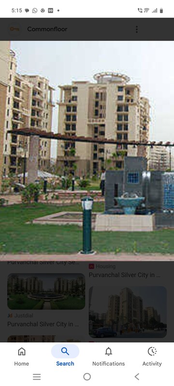 3 BHK Apartment – Exterior View View at Purvanchal Silver City, Sector 93 - for Sale