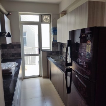 Kitchen in 3 BHK Apartment at International Airport Road – for Rent