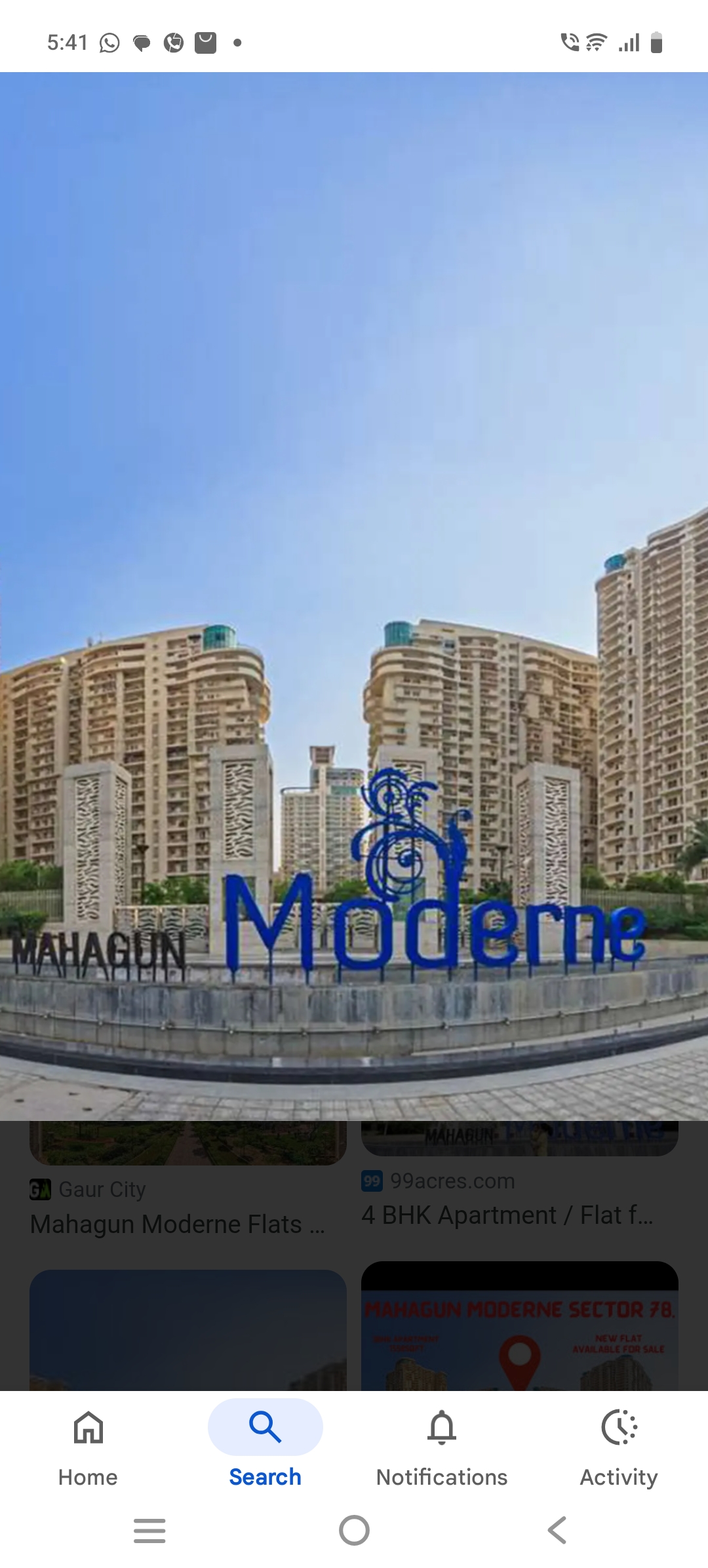 2 BHK + Study Room 1250 Sq.Ft. Apartment in Mahagun Moderne