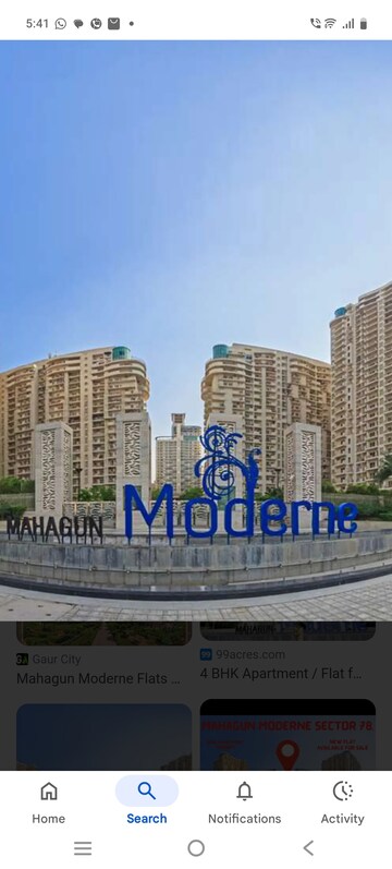 2 BHK Apartment For Sale in Mahagun Moderne, Sector 78