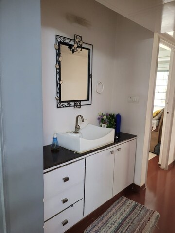 Bathroom in 3 BHK Apartment at Ramdevnagar – for Rent