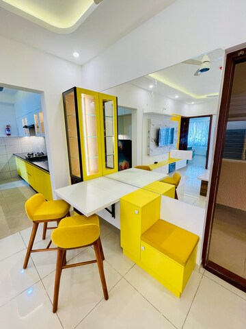 Team Area in 3 BHK Apartment at Bhartiya City Nikoo Homes 6, Kogilu – for Rent