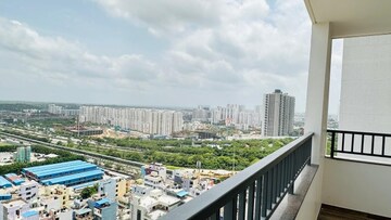 Balcony in 3 BHK Apartment at Rajapushpa Provincia, Narsingi – for Rent