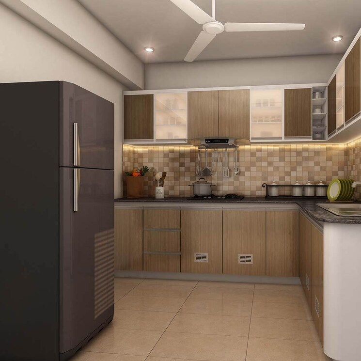 Kitchen, olive-ourania 3 Bedroom 1465 Sq.Ft. Apartment In Edappally Kochi 9018490