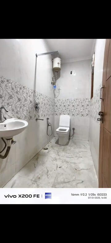 Bathroom in 1 BHK Builder Floor at Freedom Fighters Enclave – for Rent