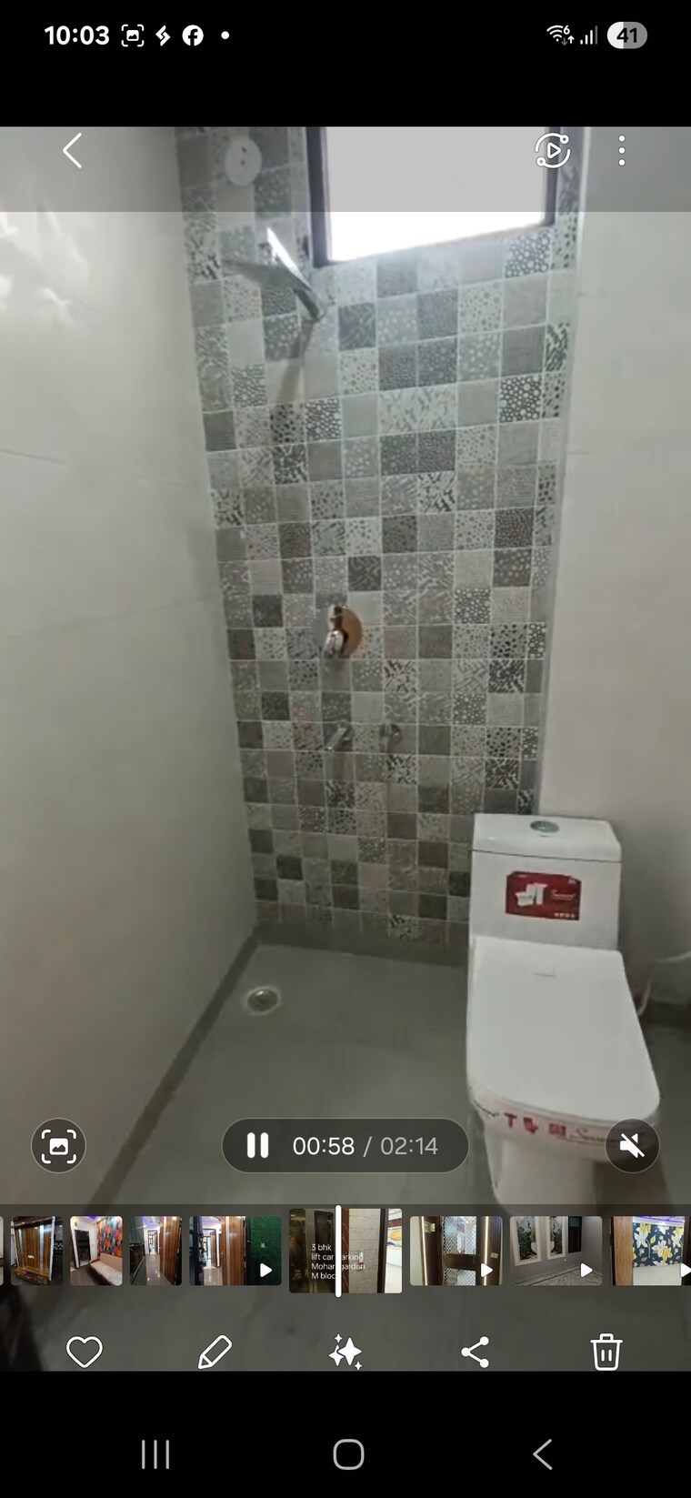 Bathroom, dwarka mor 3 Bedroom 1000 Sq.Ft. Builder Floor In Dwarka Mor Delhi 9018730