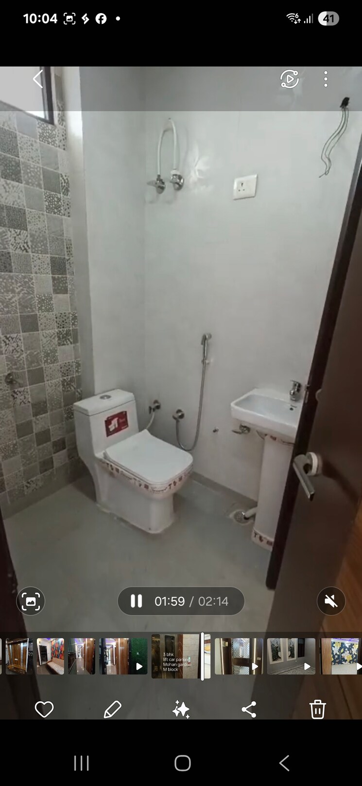 Bathroom, dwarka mor 3 Bedroom 1000 Sq.Ft. Builder Floor In Dwarka Mor Delhi 9018730