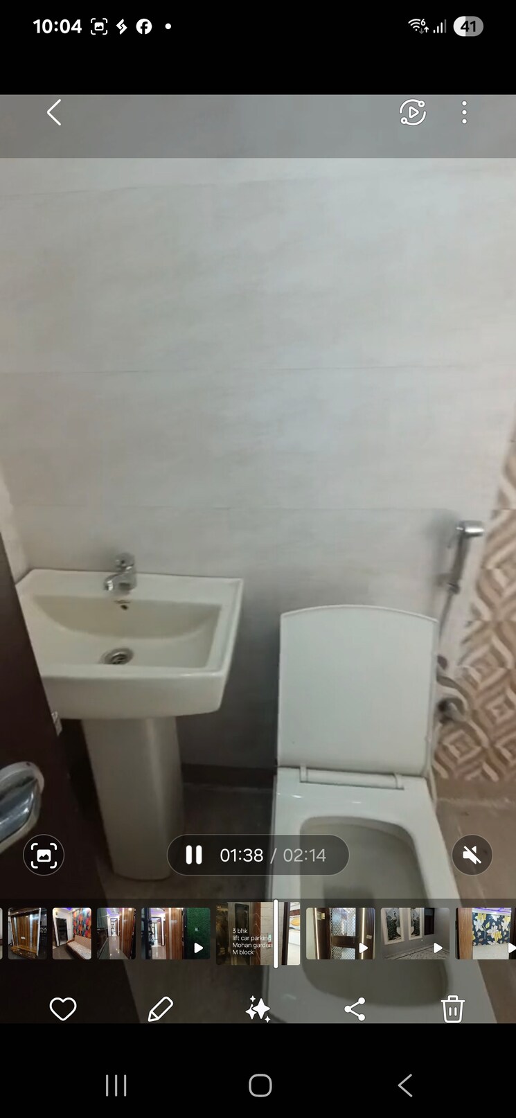 Bathroom, dwarka mor 3 Bedroom 1000 Sq.Ft. Builder Floor In Dwarka Mor Delhi 9018730