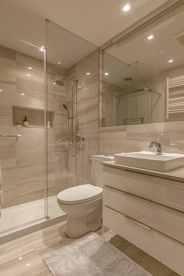 Bathroom in 3 BHK Apartment at Nova 10 Elegance, Kharghar Sector 37 – for Sale