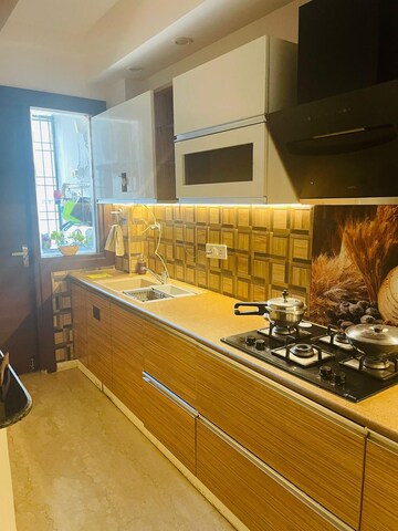 Kitchen in 4 BHK Builder Floor at Sushant Lok 2, Sector 57 – for Rent