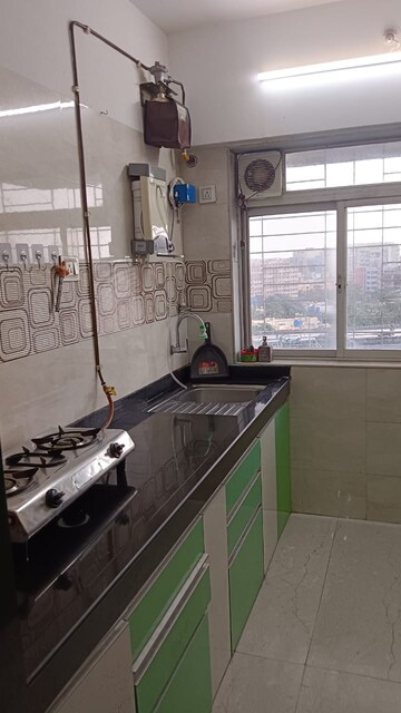 Kitchen in 1 BHK Apartment at Kanakia Spaces Zen World, Kanjurmarg East – for Rent